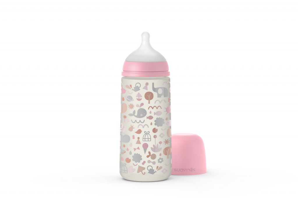 בקבוק מים לתינוק | בקבוק לתינוקות 360 מל MEMORIES פיז' חדש - ורוד 307093