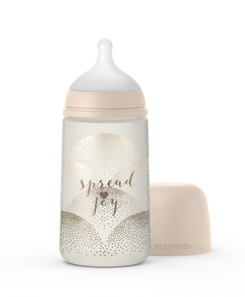 בקבוק תינוק 360 מ"ל SX PRO איור לב זהב