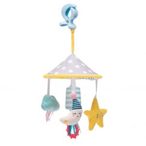 מובייל לתינוק לשימוש בעגלה דגם פעמון רוח (קנופי) ירח - צעצועים לתינוקות באתר סגל | משטחי פעילות לתינוק סגל בייבי טף טויס