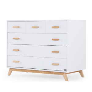 שידה לתינוק קוורץ לבן