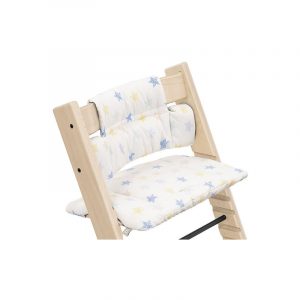 כרית עבור כיסא תינוק טריפ טראפ - לבן כוכבים