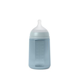 בקבוק מים לתינוק מסליקון רך וקטיפתי 240 מ"ל essence כחול